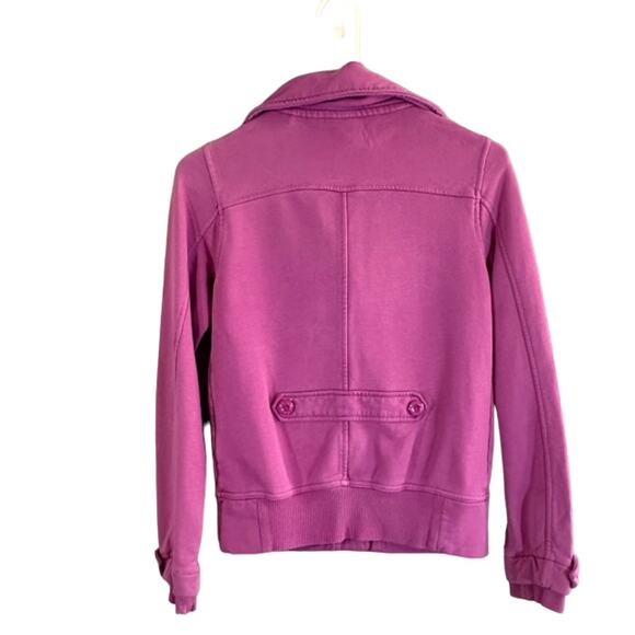 Puma Light Purple High Mock Neck Button Front Casual Jacket Women Sz XS - Picture 2 of 8